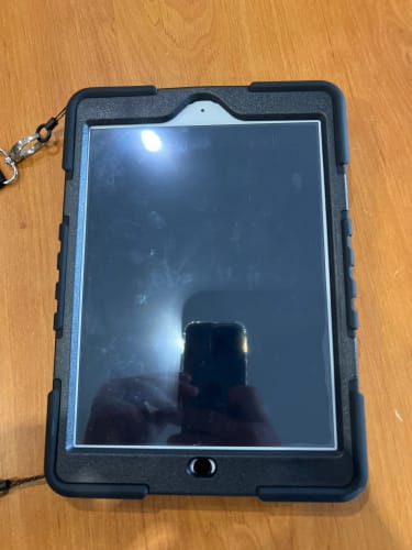 Customer photo review of GripGuard iPhad Case with Multi-Angle Stand