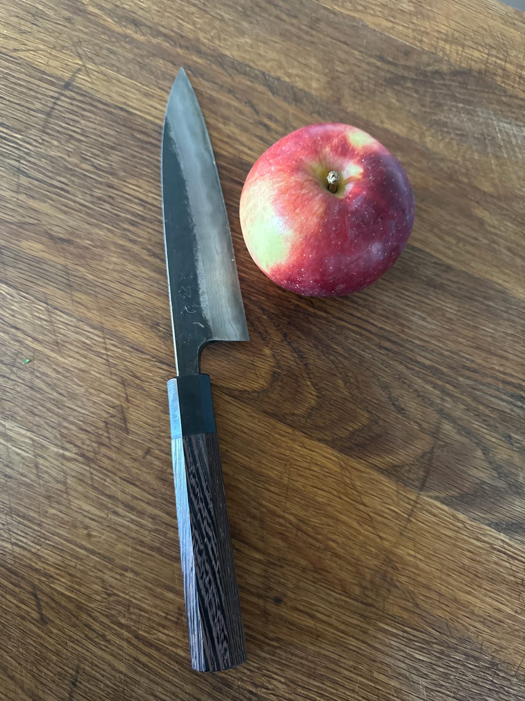 Customer photo review of Hatsukokoro Kurouchi Petty 150mm