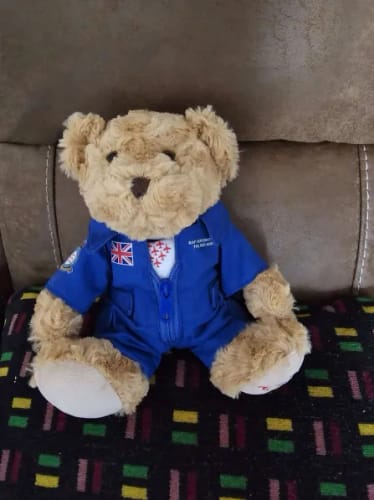 Katie review of Blue Arrows 9in Bear in Suit image 1 out of 1