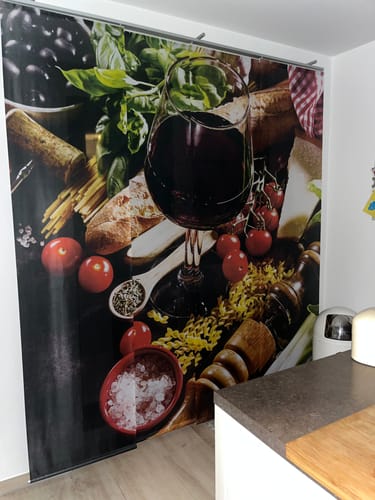 Customer photo review of Schiebegardine mit Motiv