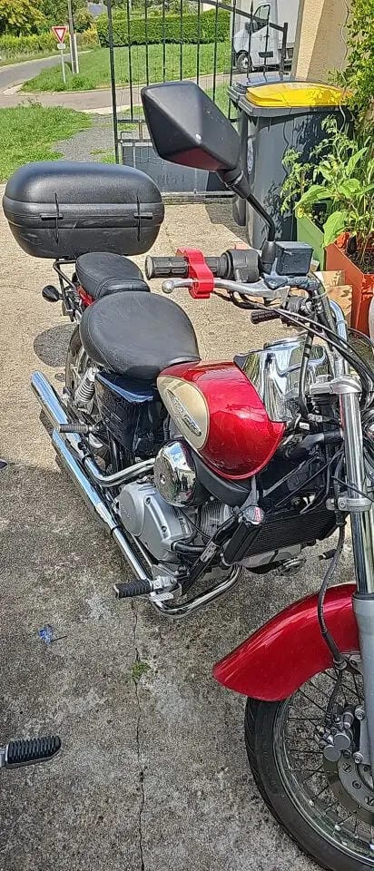 Customer photo review of Motorcycle Handlebar Lock