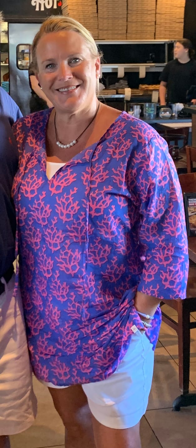 Customer photo review of Coral Cotton Beach Tunic