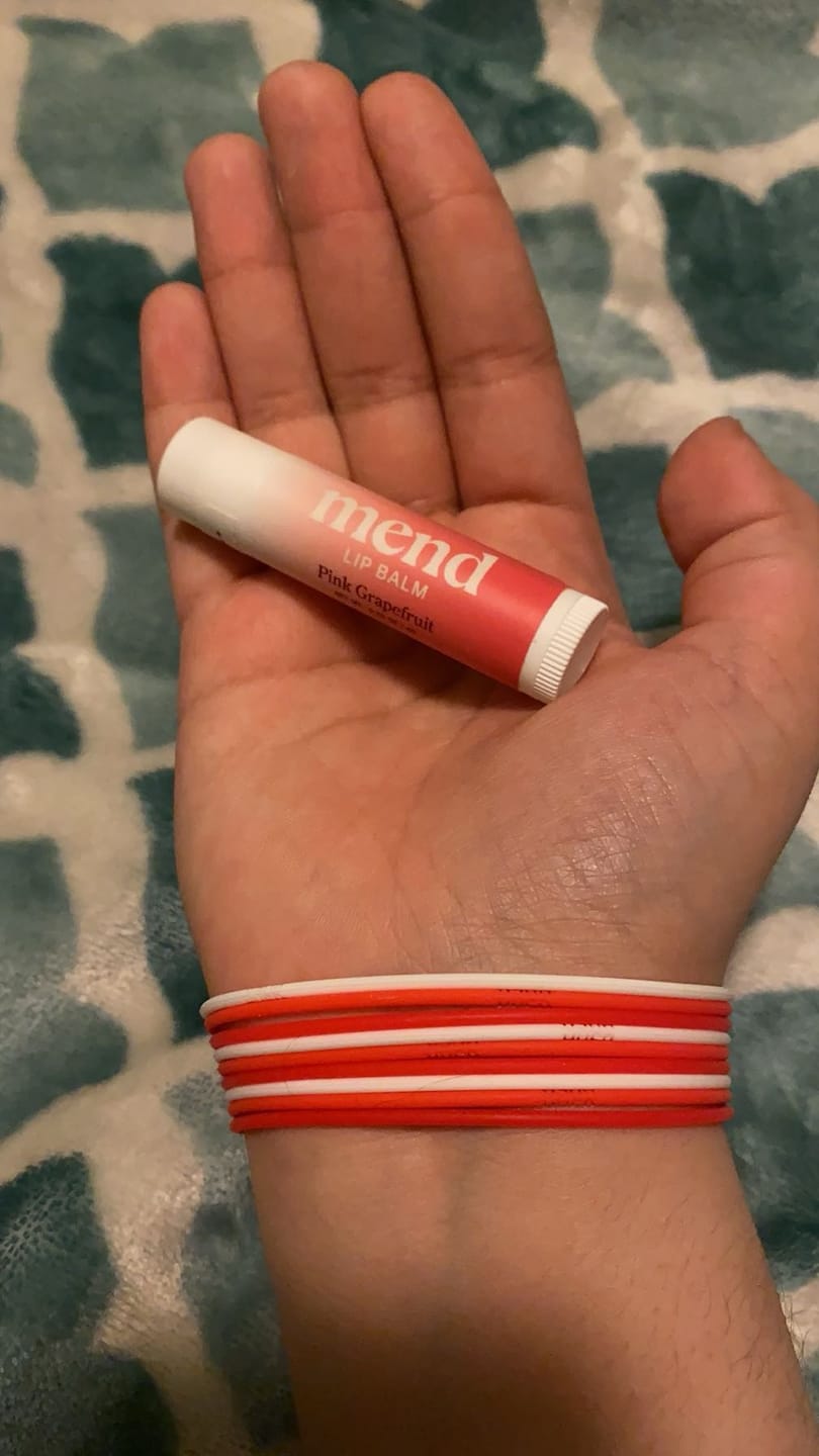 Customer photo review of Pink Grapefruit Lip Balm