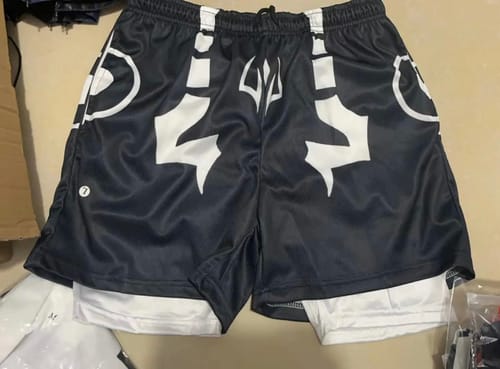 Customer photo review of The King of Curses Gym Shorts v3