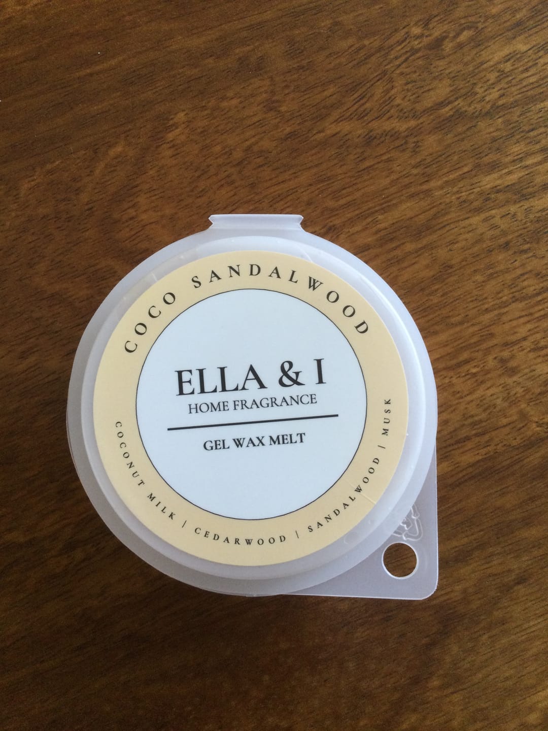 Customer photo review of Coco Sandalwood Gel Melt