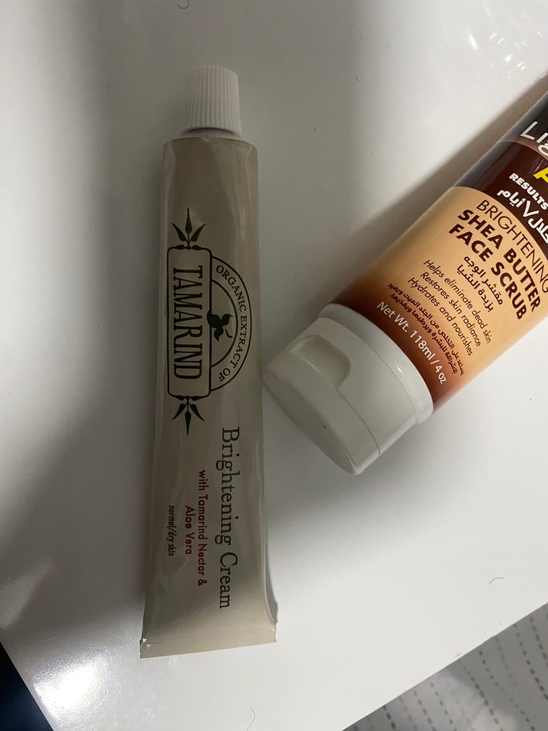 Customer photo review of Organic Extract of Tamarind Brightening Cream Tube - 50g / 1.76 Oz