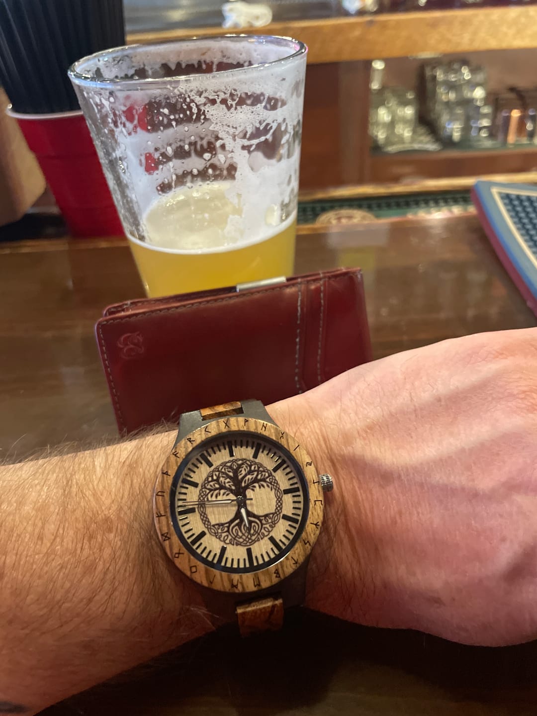 Customer photo review of Personalized Tree Of Life Handmade Wooden Watch