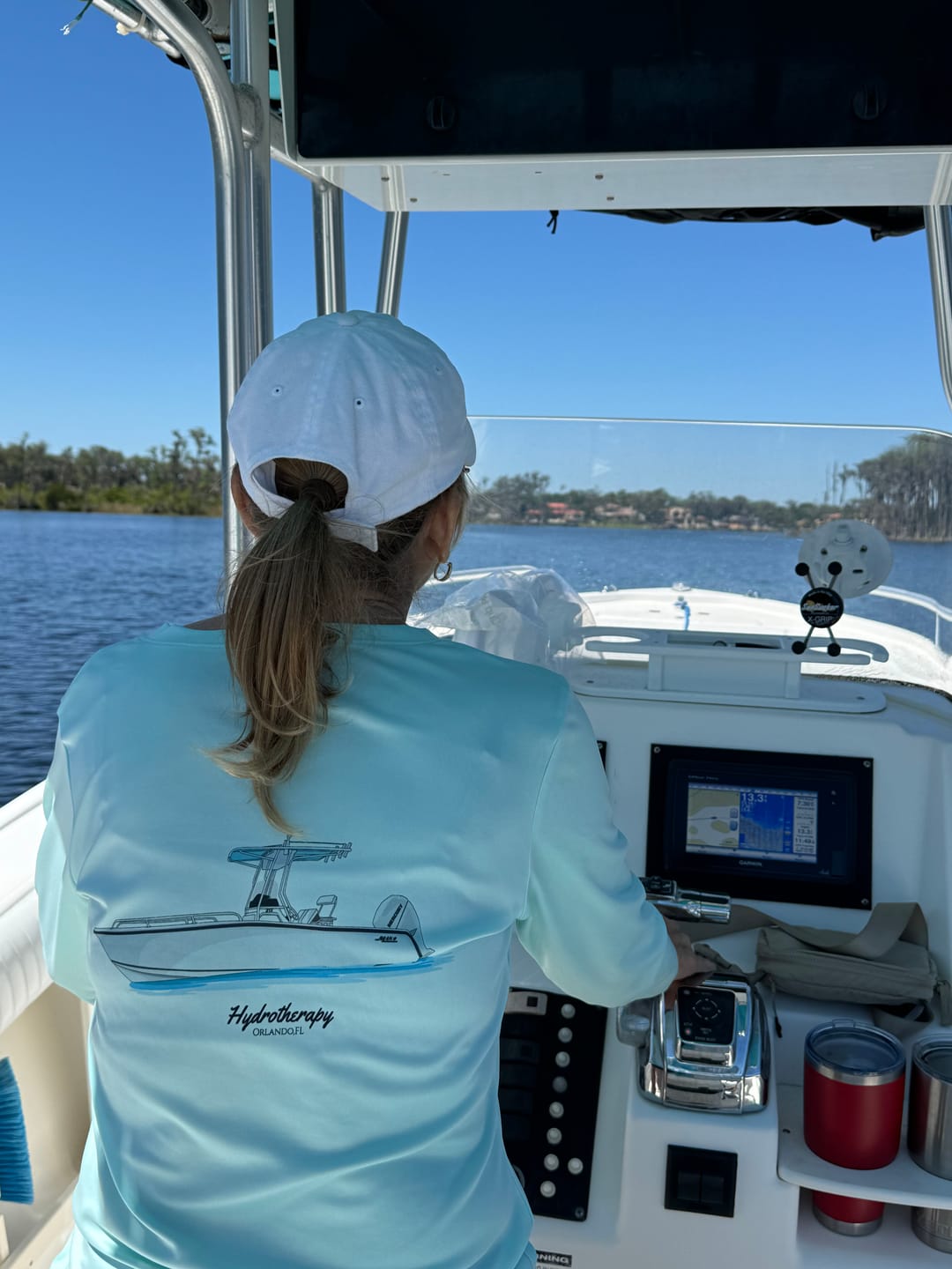 Customer photo review of Women's Dri-Fit Custom Boat Shirts - Long Sleeve
