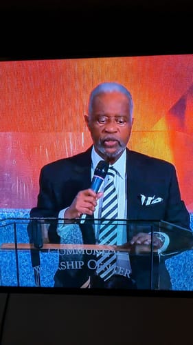 Customer photo review of Classic Black White Striped Men's Tie Hanky Cufflinks Set