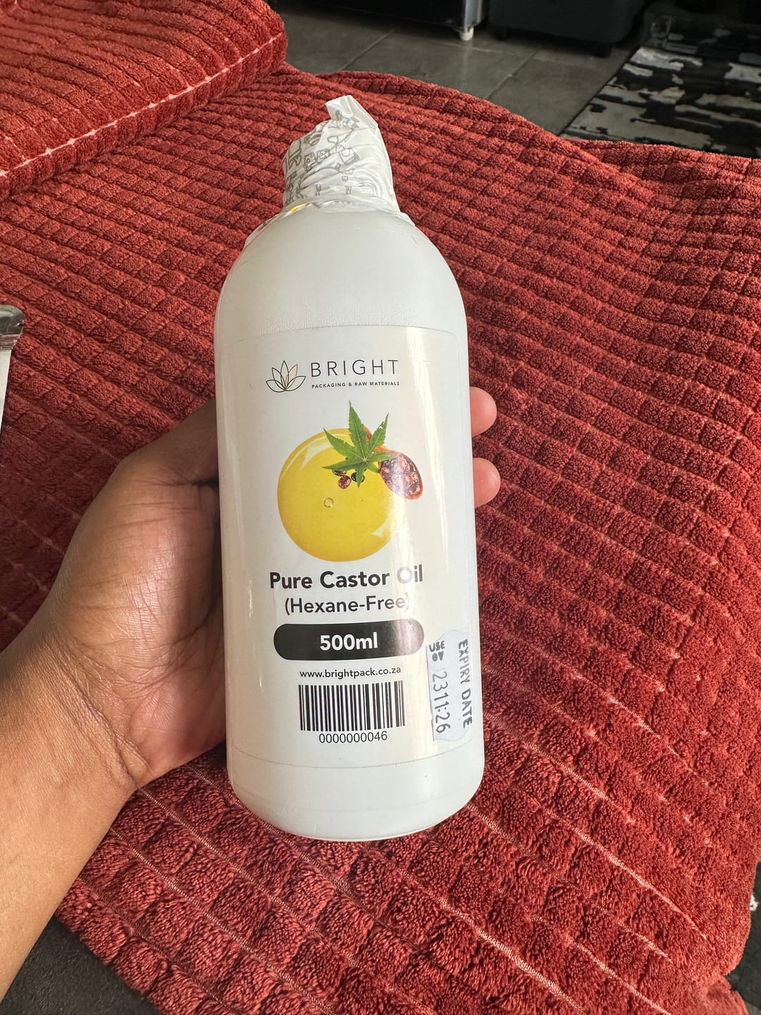 Customer photo review of Pure Castor Oil (Hexane-Free) - Cold-Pressed