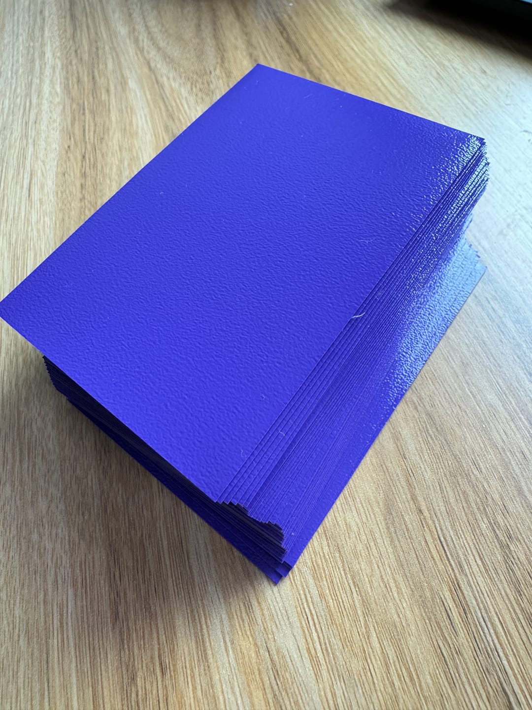 Customer photo review of Baba Sleeves Matte Purple / Lila Hüllen