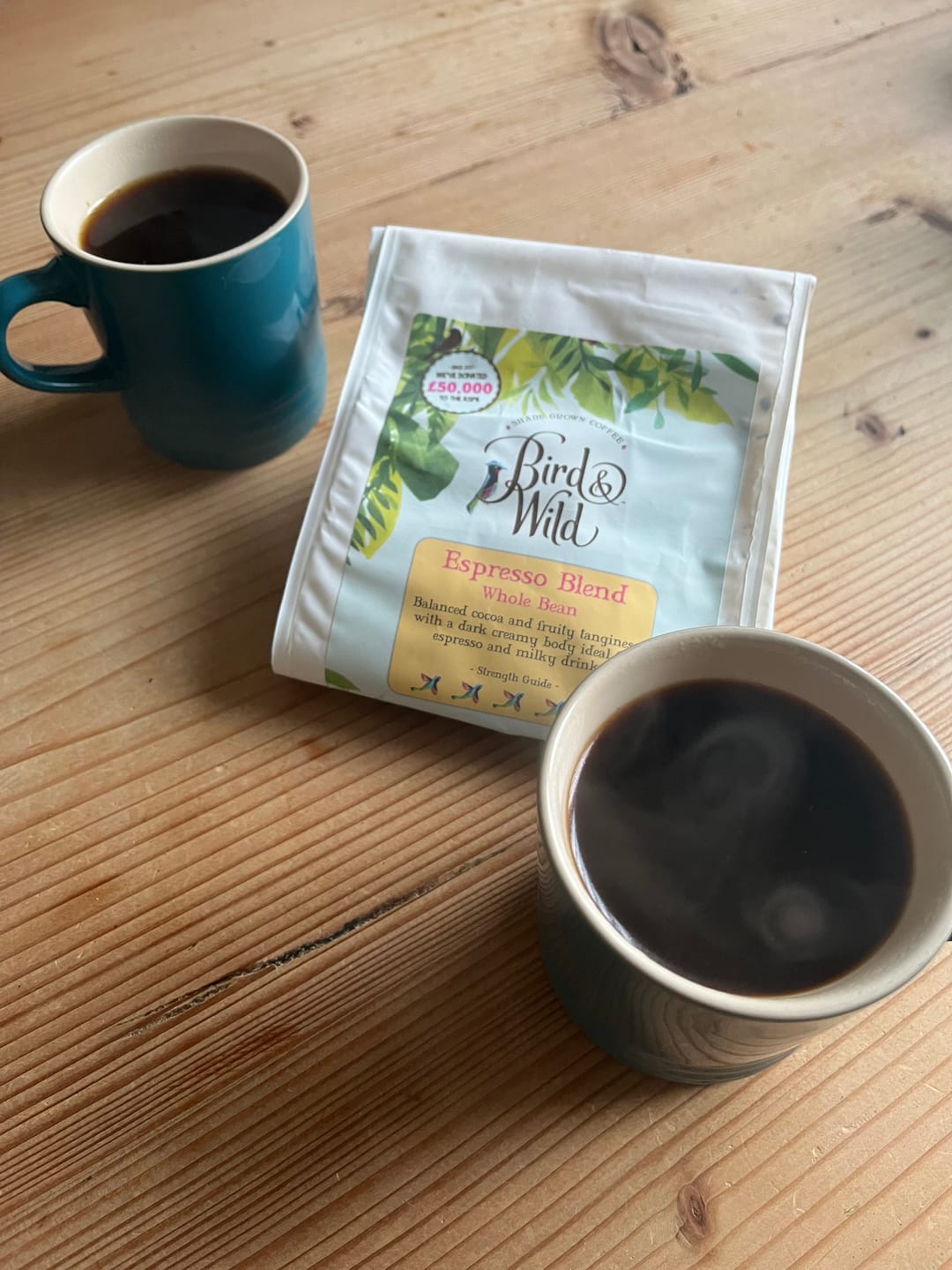 Customer photo review of Dark Roast Blend, Organic Coffee, 1kg - Whole Bean