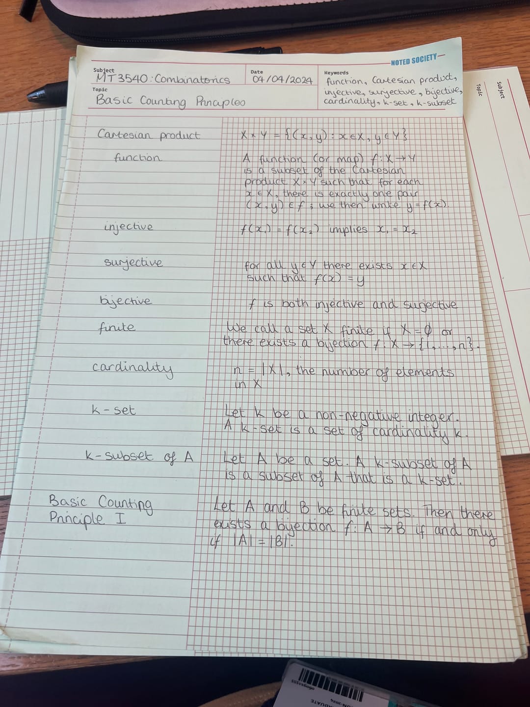 Customer photo review of Maths Notepad