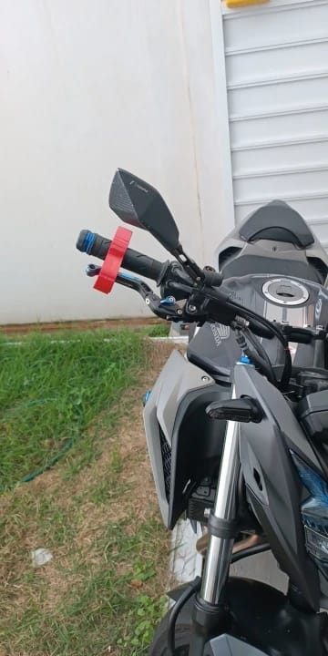 Customer photo review of Motorcycle Handlebar Lock
