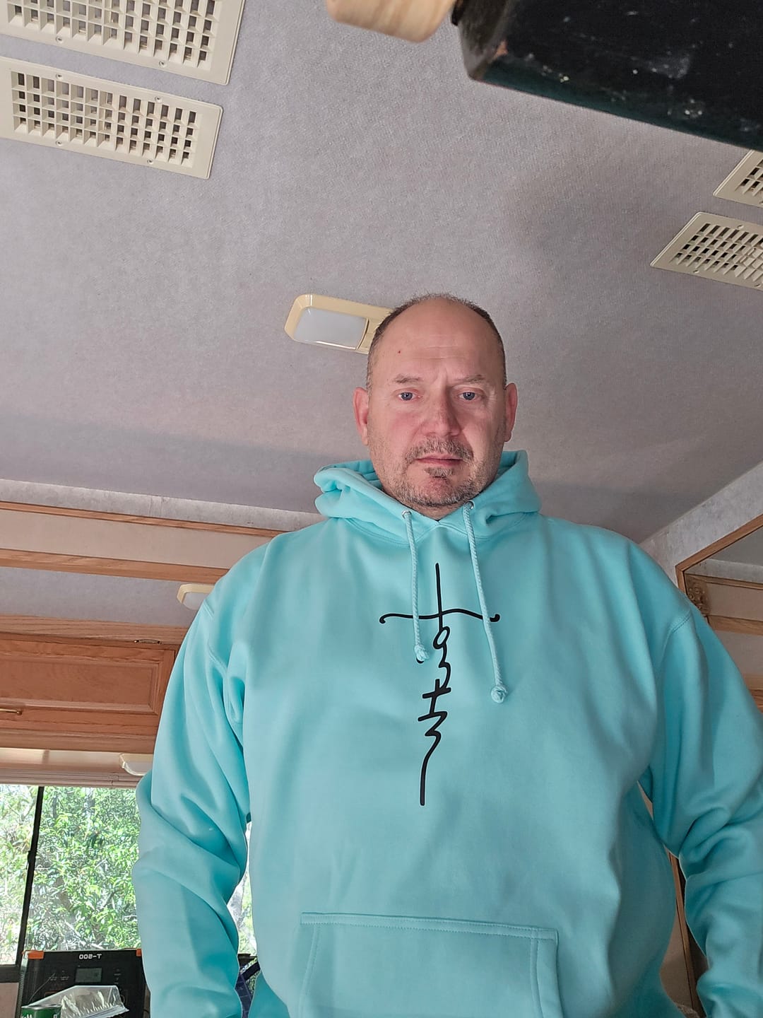 Customer photo review of Faith Cross Hoodie