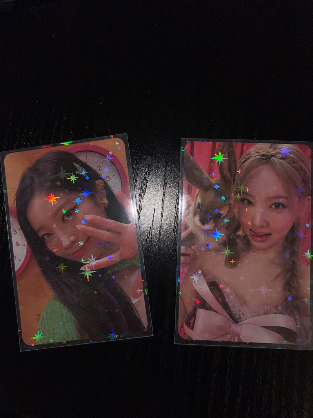 Customer photo review of [LAST RESTOCK]: PREMIUM HOLOGRAPHIC PHOTOCARD SLEEVES - STAR VERSION