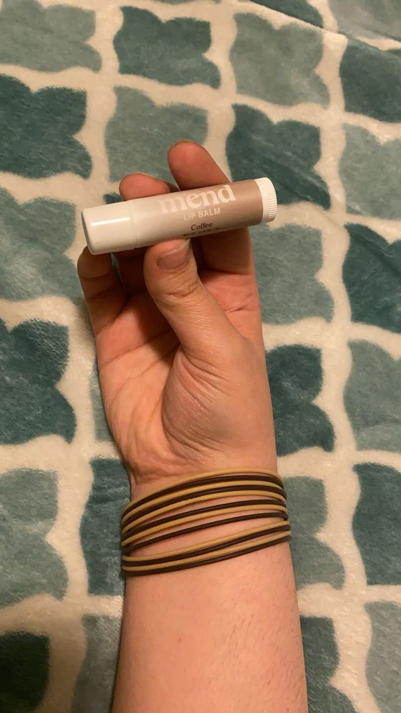 Customer photo review of Coffee Lip Balm