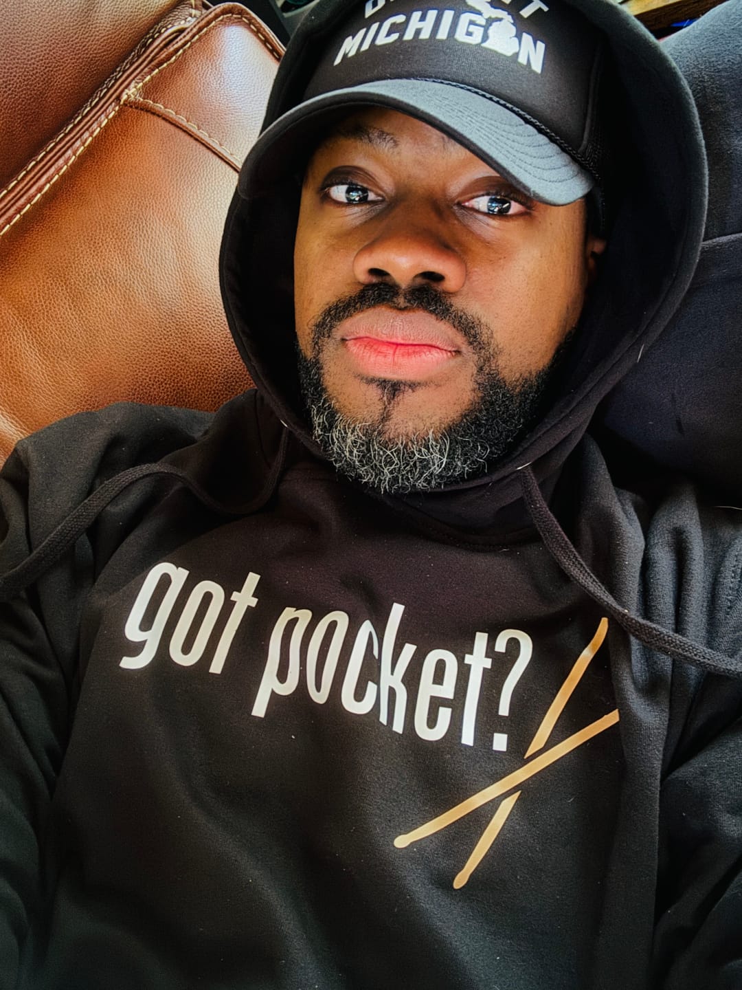 Customer photo review of Drum Hoodie (Black)