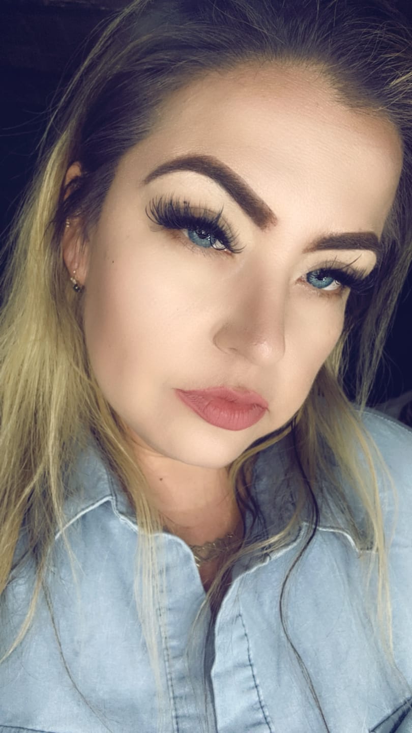 Customer photo review of Amazonia Antarctic Blue Prescription Colored Contact Lenses