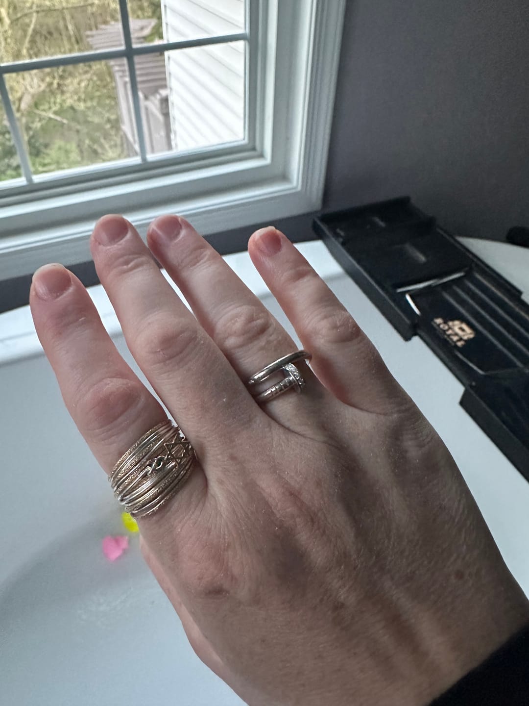 Customer photo review of Spirali Star of David Ring