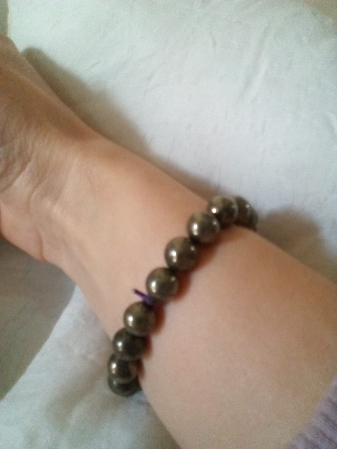 Customer photo review of Pyrite Bracelet