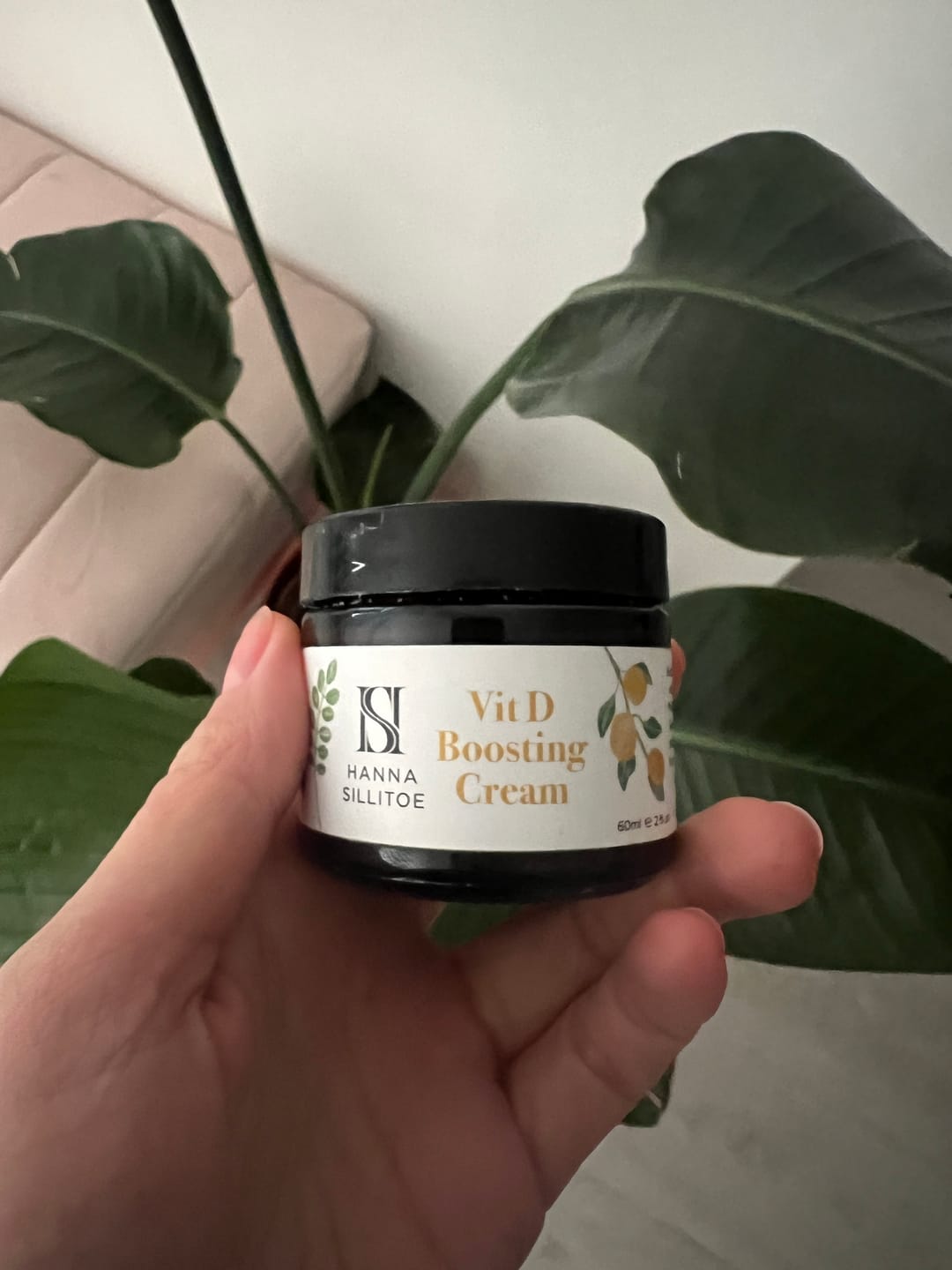 Customer photo review of Vitamin D Face Cream