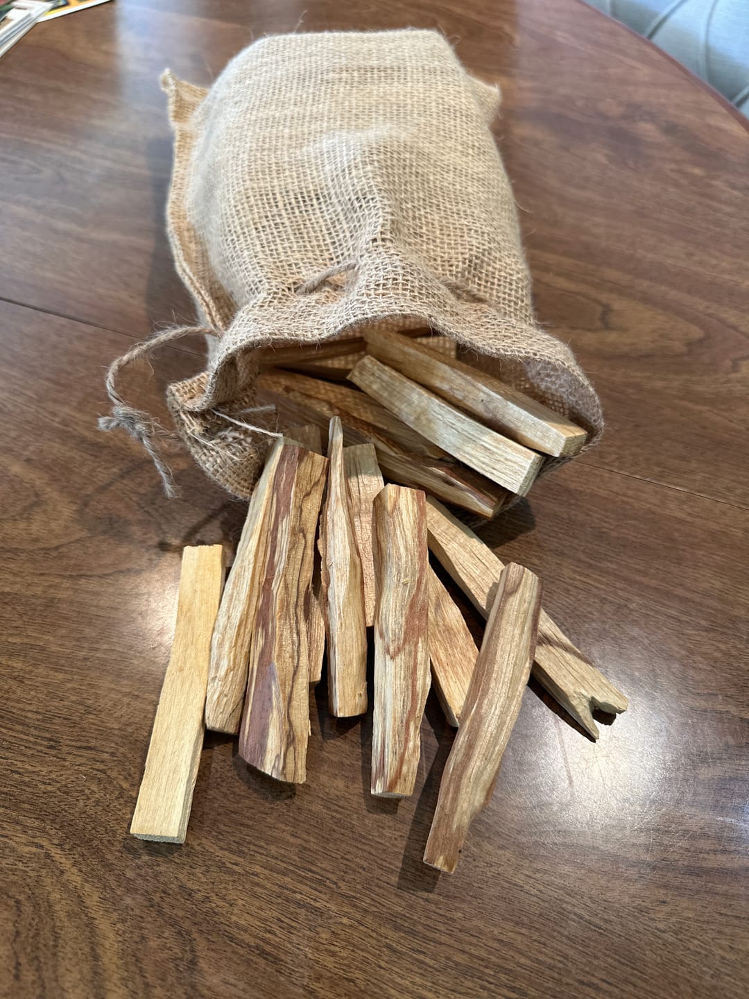 Customer photo review of Palo Santo Smudging Sticks (1 Pound)