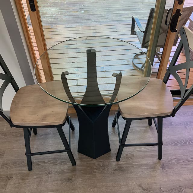 Customer photo review of Counter Table Legs 608 Namu 36H Modern Metal Design