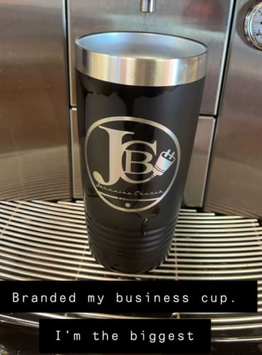 Customer photo review of (6) Custom Laser Engraved - 20oz Tumblers