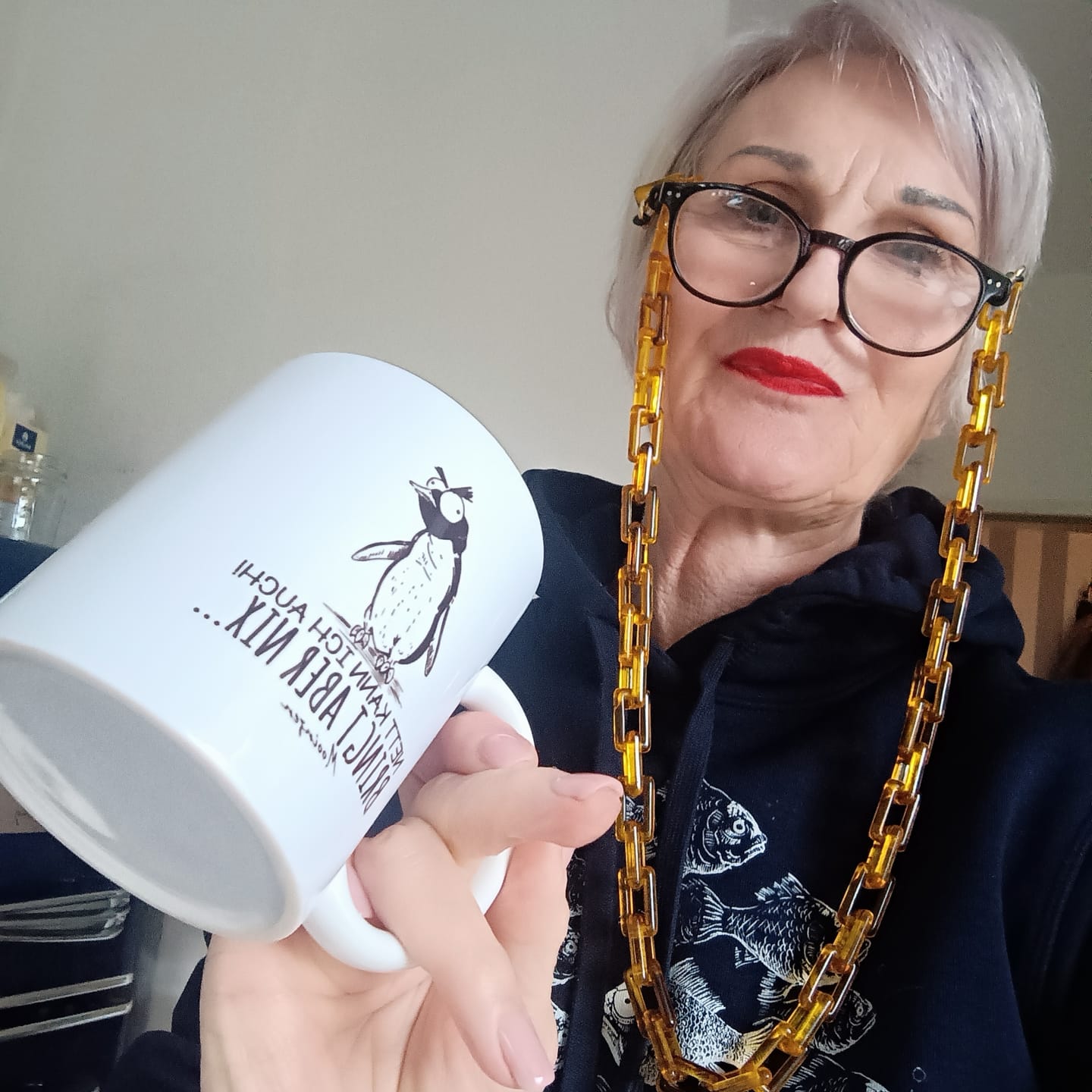 Customer photo review of Nett kann ich auch   · Keramik Tasse weiß