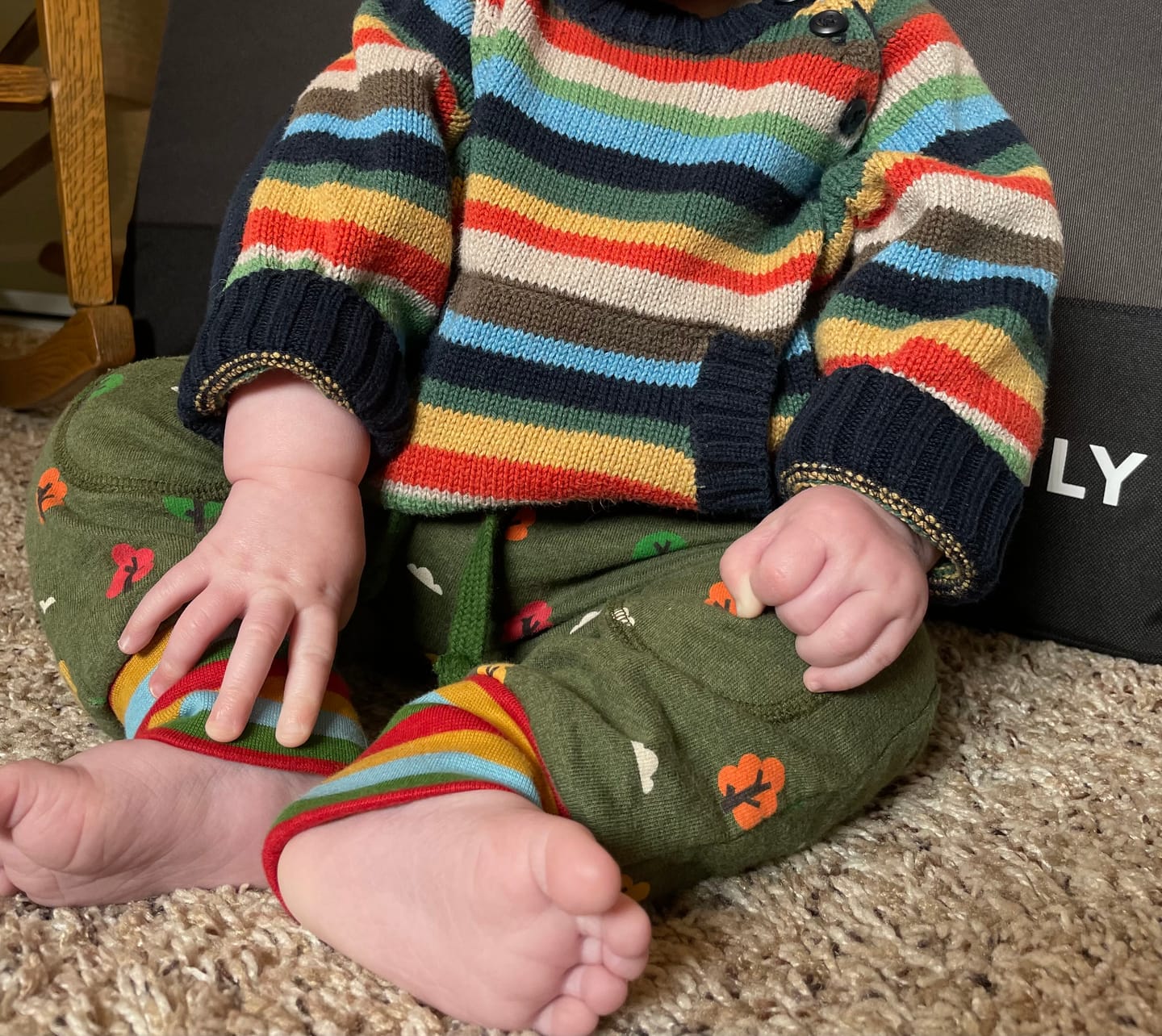 Customer photo review of Winter Woods Knee Patch Cosy Joggers