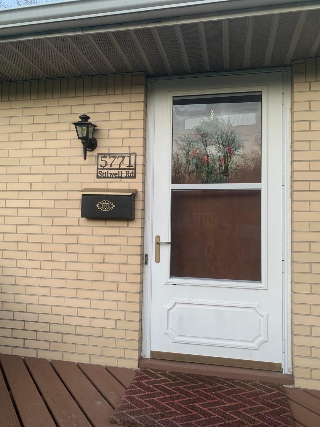 Customer photo review of Special Offer Home Address Plaque - 3 Sizes - Personalized Metal Street Name and House Numbers Sign