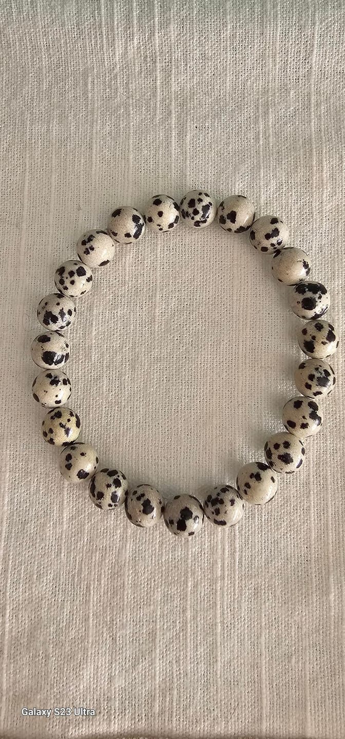 Customer photo review of Bracelet Jaspe Dalmatien