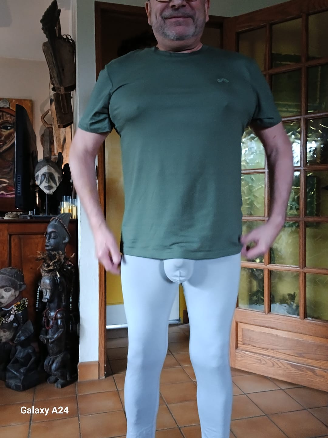 Customer photo review of FreeLonger Men's Comfy Big Separate Pouch Thermal Underwear