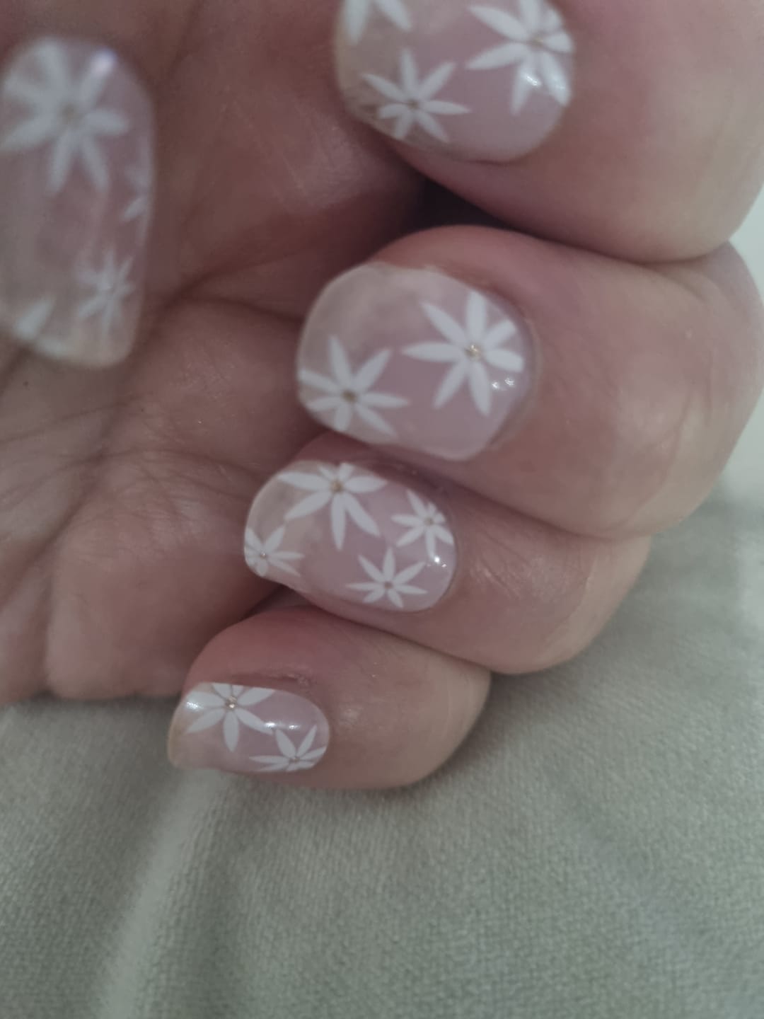 Customer photo review of Cherry Pop DIY Semicured Gel Nail Sticker Kit (LIMITED EDITION)