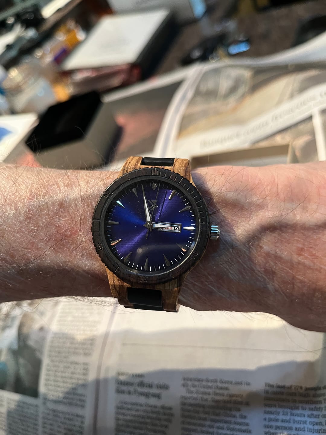 Customer photo review of Justo | Zebra Black