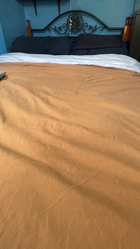 Customer photo review of TWO-TONED DUVET COVER