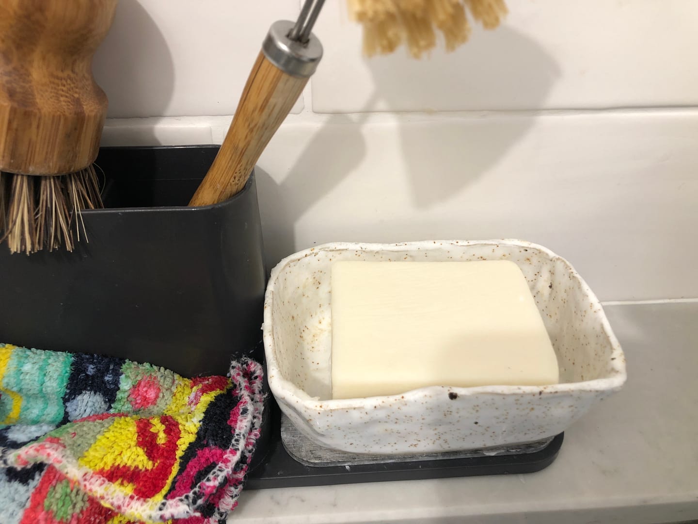 Customer photo review of Dishwashing Soap Bar (Lemon Myrtle)