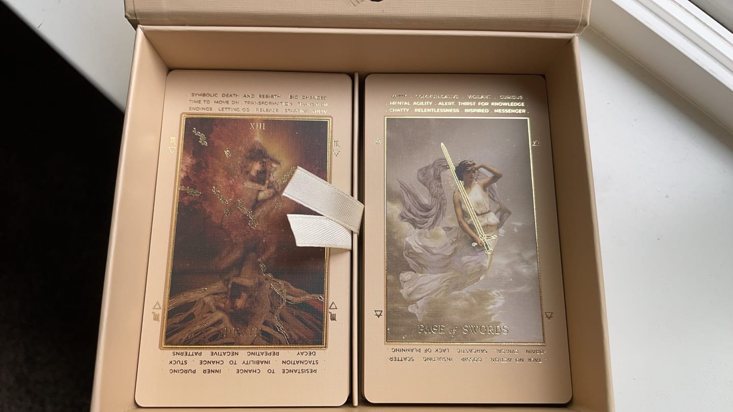 Customer photo review of Lucid Dreams Beginners Tarot • With Keywords™ {EDITION 4}