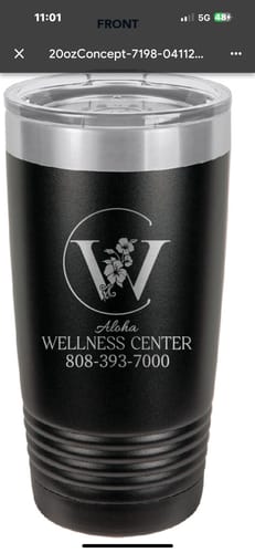 Customer photo review of (6) Custom 20oz Tumblers