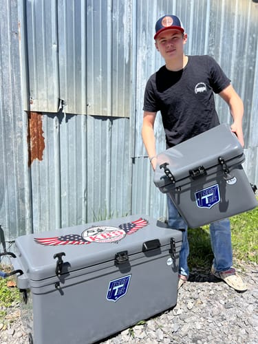 Customer photo review of ICEY-TEK 95 Quart Cooler