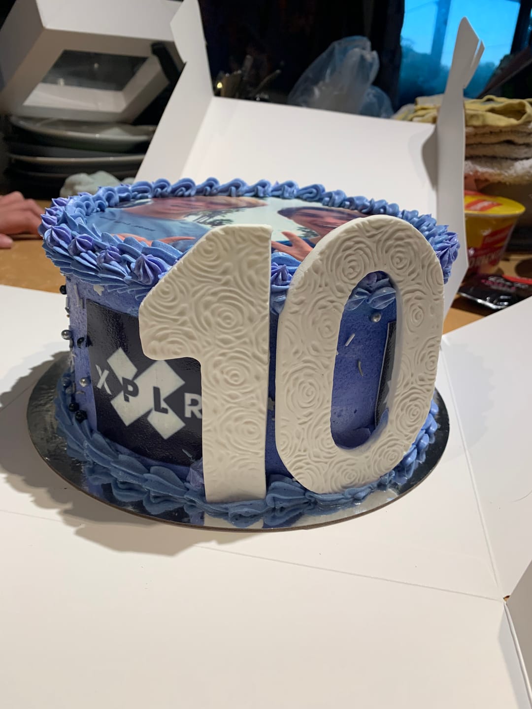 Customer photo review of 6  x 7 cm Square Cookie Custom Edible Icing Images