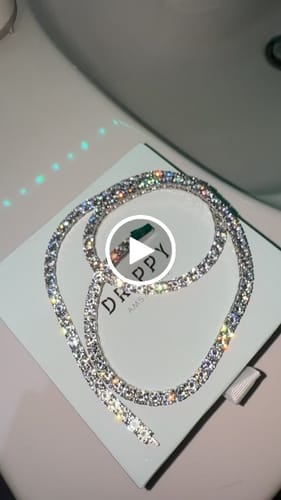Customer video review of ICE BREAKER CHAIN. - 5MM WHITE GOLD