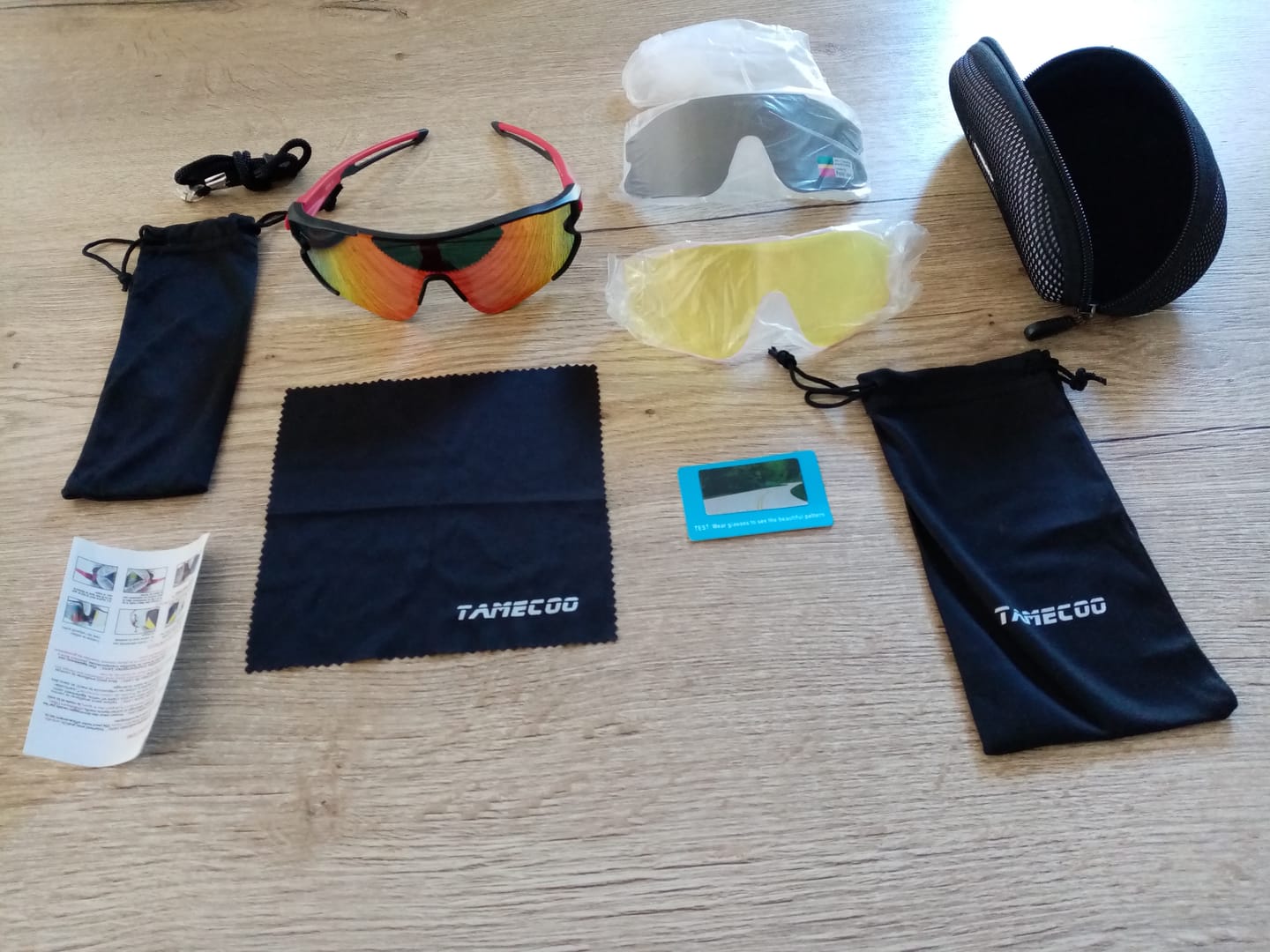 Customer photo review of Lunettes polarisées pour Cyclisme Rouge - OPTIMAX