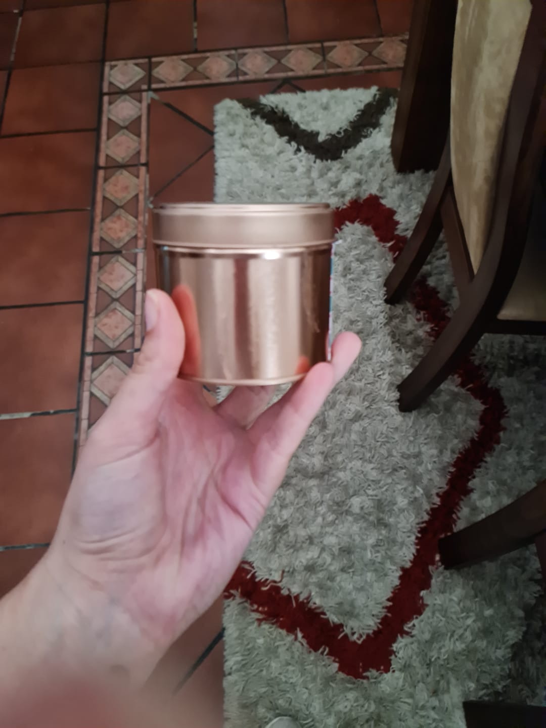 Customer photo review of Tarro con tapa de color Rosado