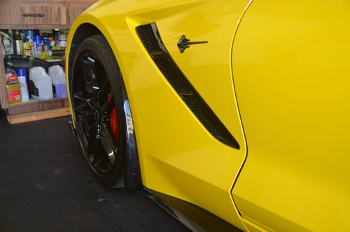 Customer photo review of Corvette C7 Extended Front & Rear Splash Guards
