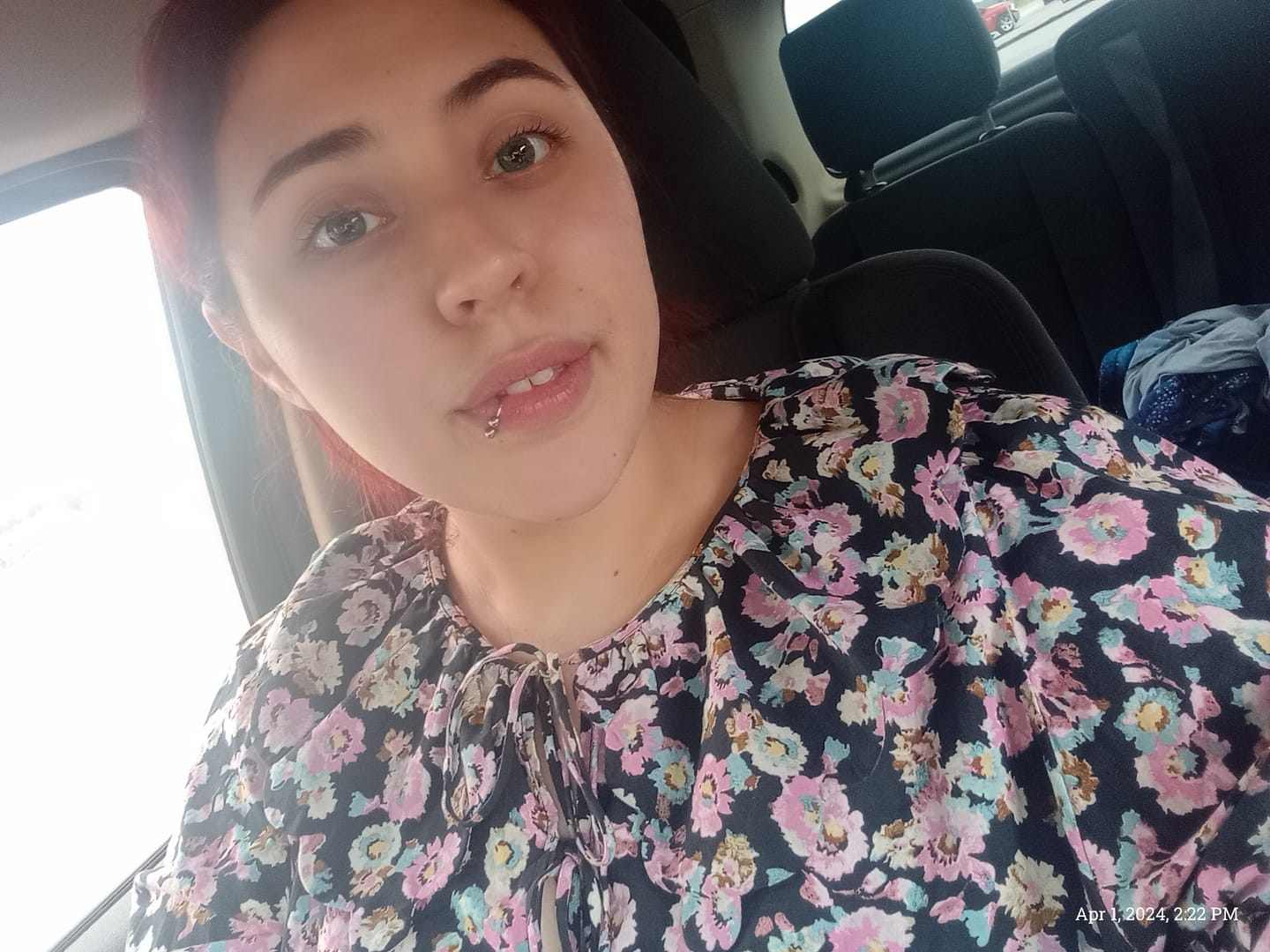 Customer photo review of Perla Green Prescription Colored Contact Lenses