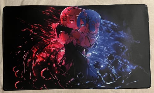 Customer photo review of Custom Playmat (24" x 14")