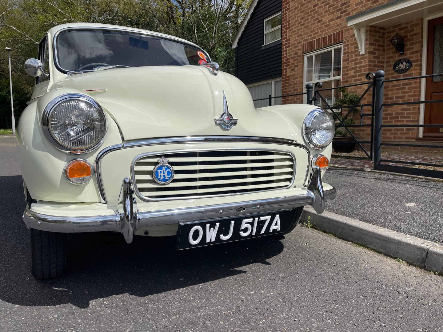 Customer photo review of Classic Raised & Riveted Number Plates | Pair*