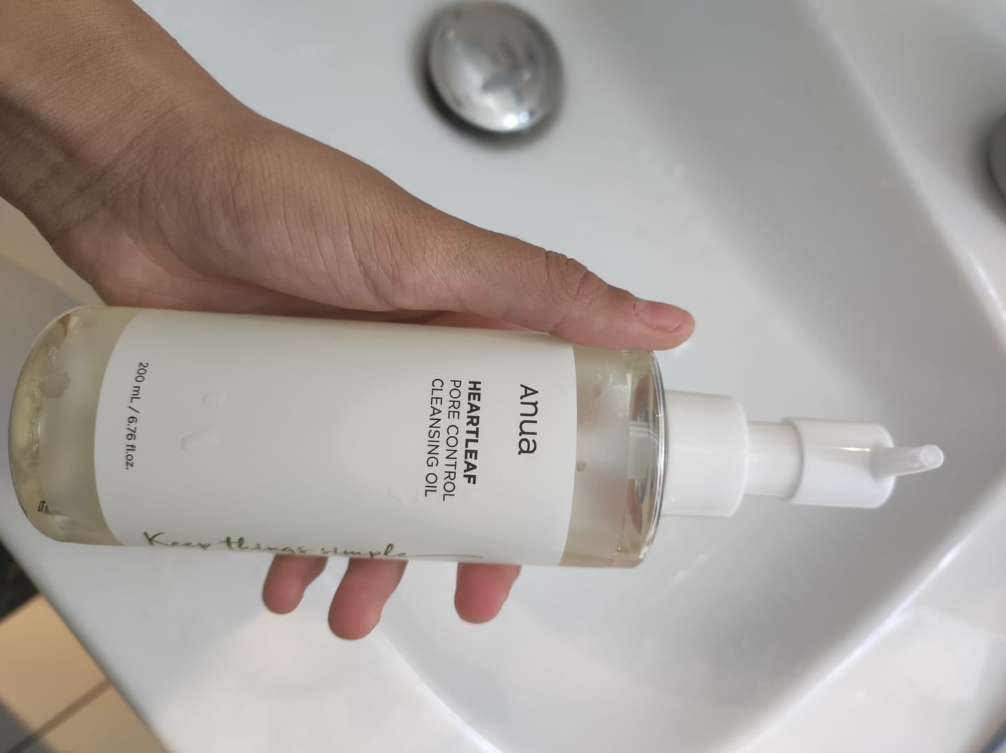 Customer photo review of Anua - Huile nettoyante - Heartleaf Pore Control Cleansing Oil